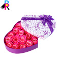 Heart shape rose gift box with beautiful ribbon